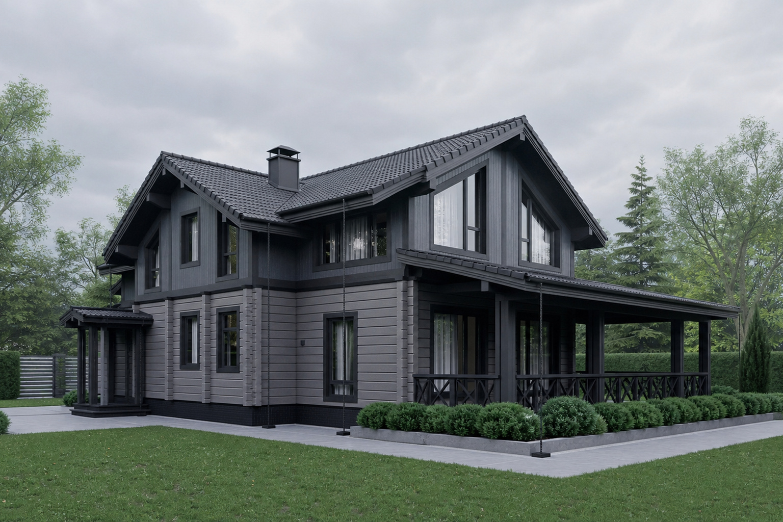 Сантал — архитектурный вид 2